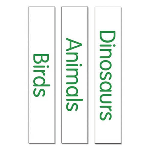 Slim Expanded Non Fiction Vinyl Signs Set 1 Design 2