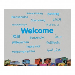 Welcome Languages Vinyl Lettering