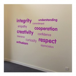 Collective Learning Vinyl Lettering