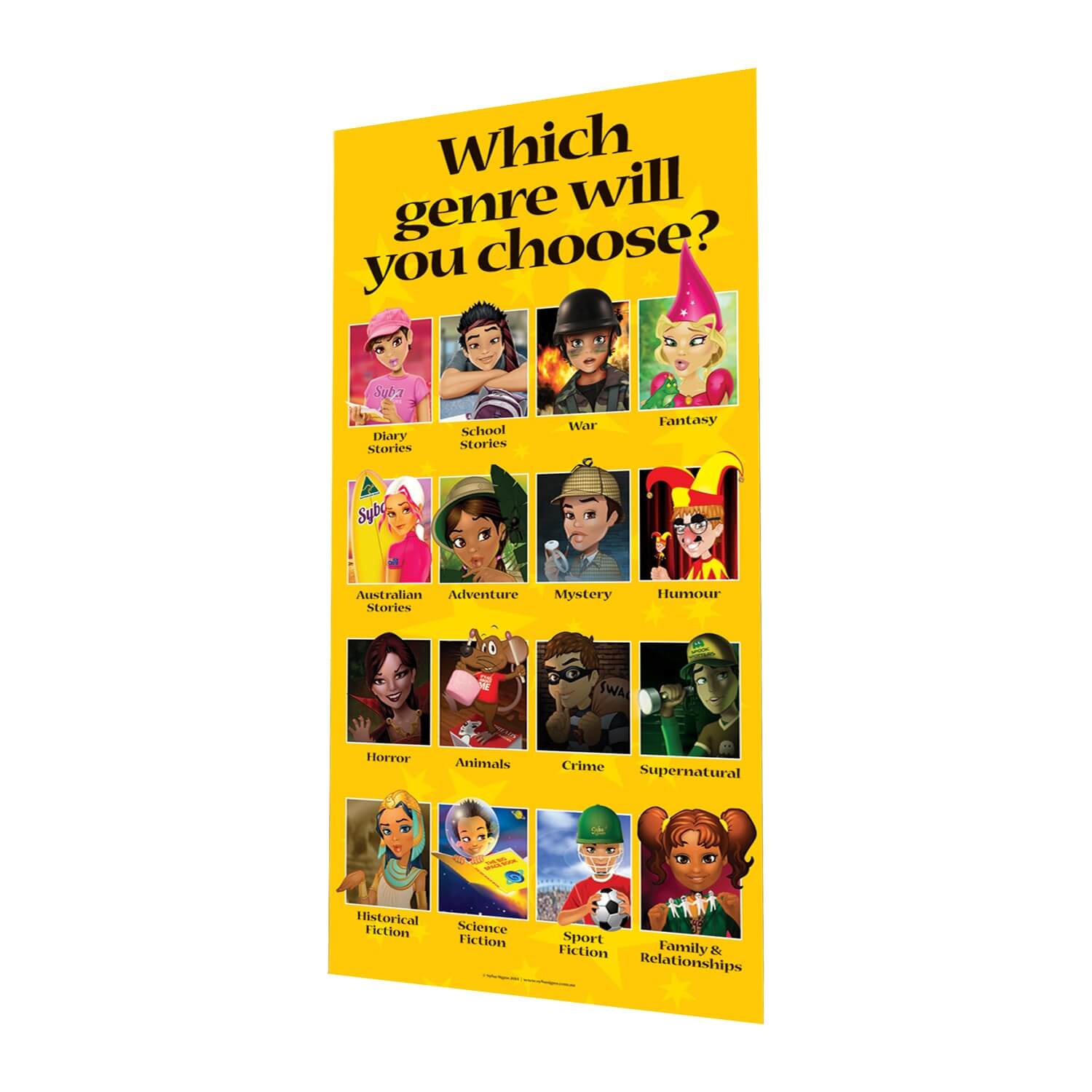 Choosing Your Genre Indoor Banner 720mm x 1440mm