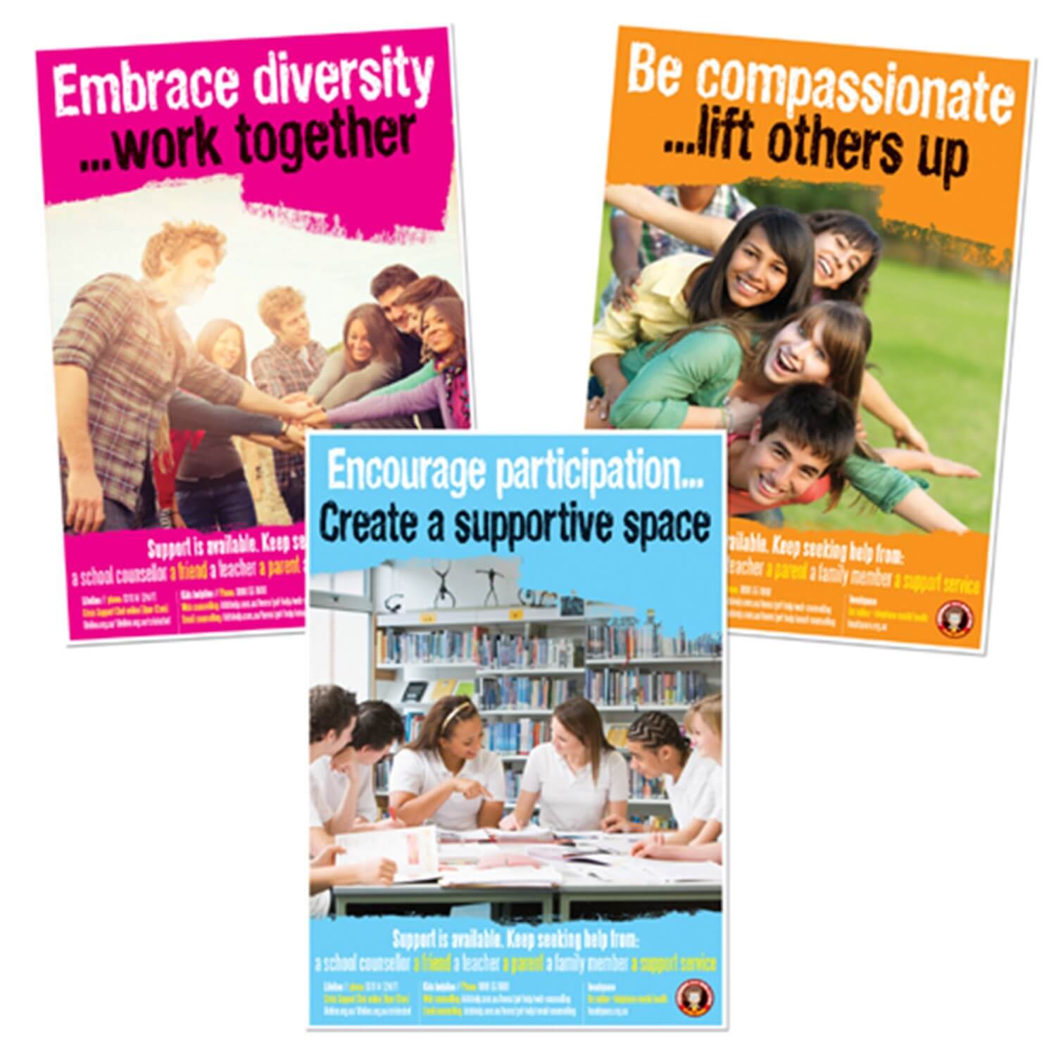 Free Yourself From Bullying Posters Set 3