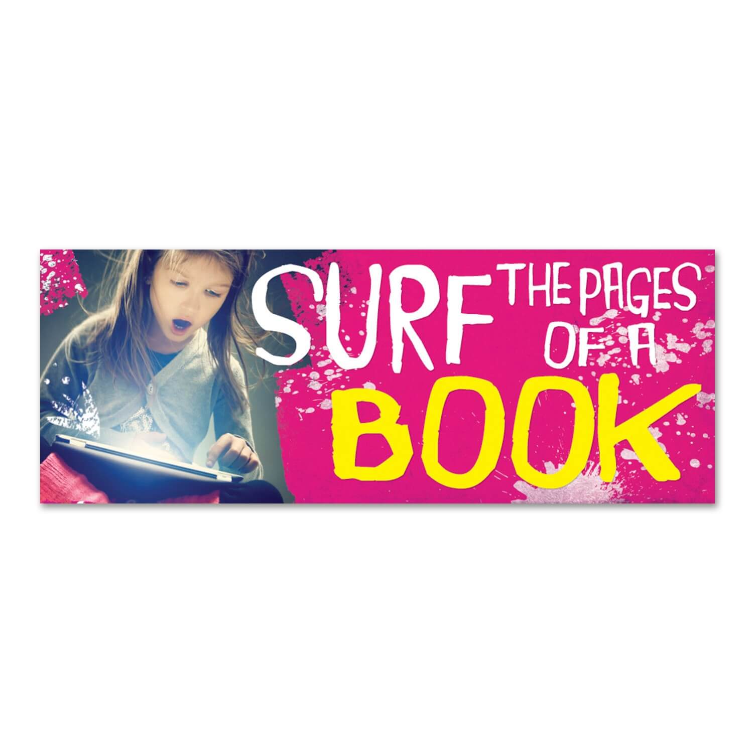 Surf The Pages Of A Book Wall Graphic
