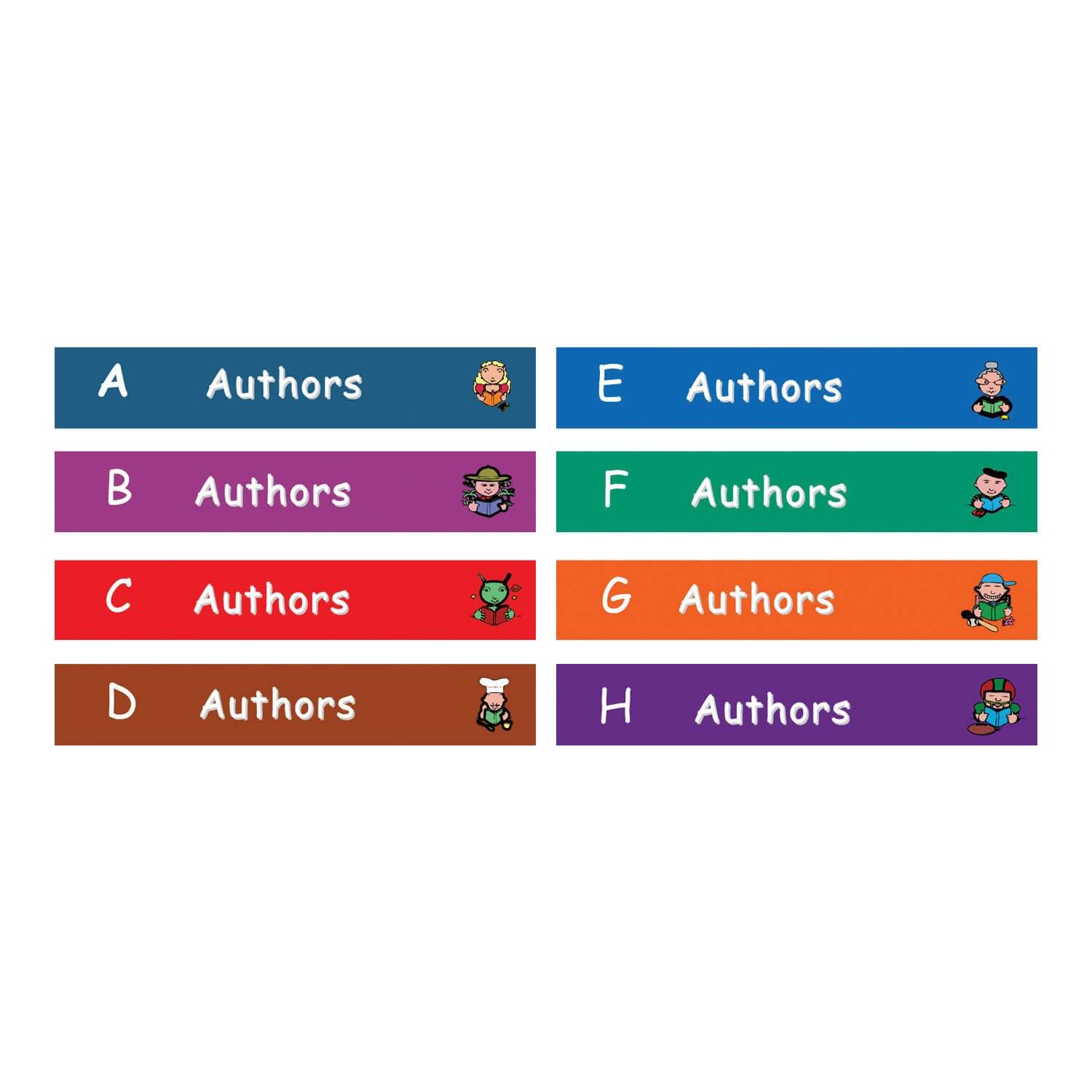 Fiction Shelf Label Set 22mm