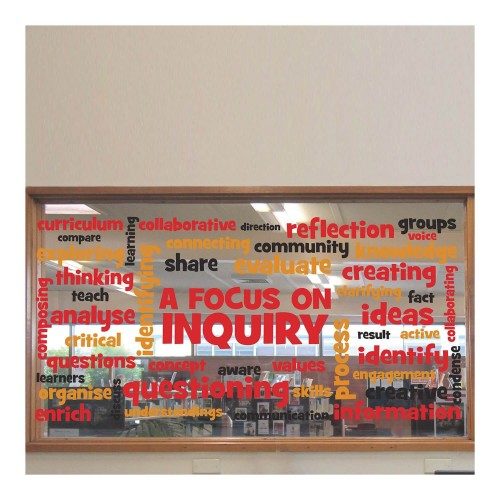 Focus On Inquiry Vinyl Lettering
