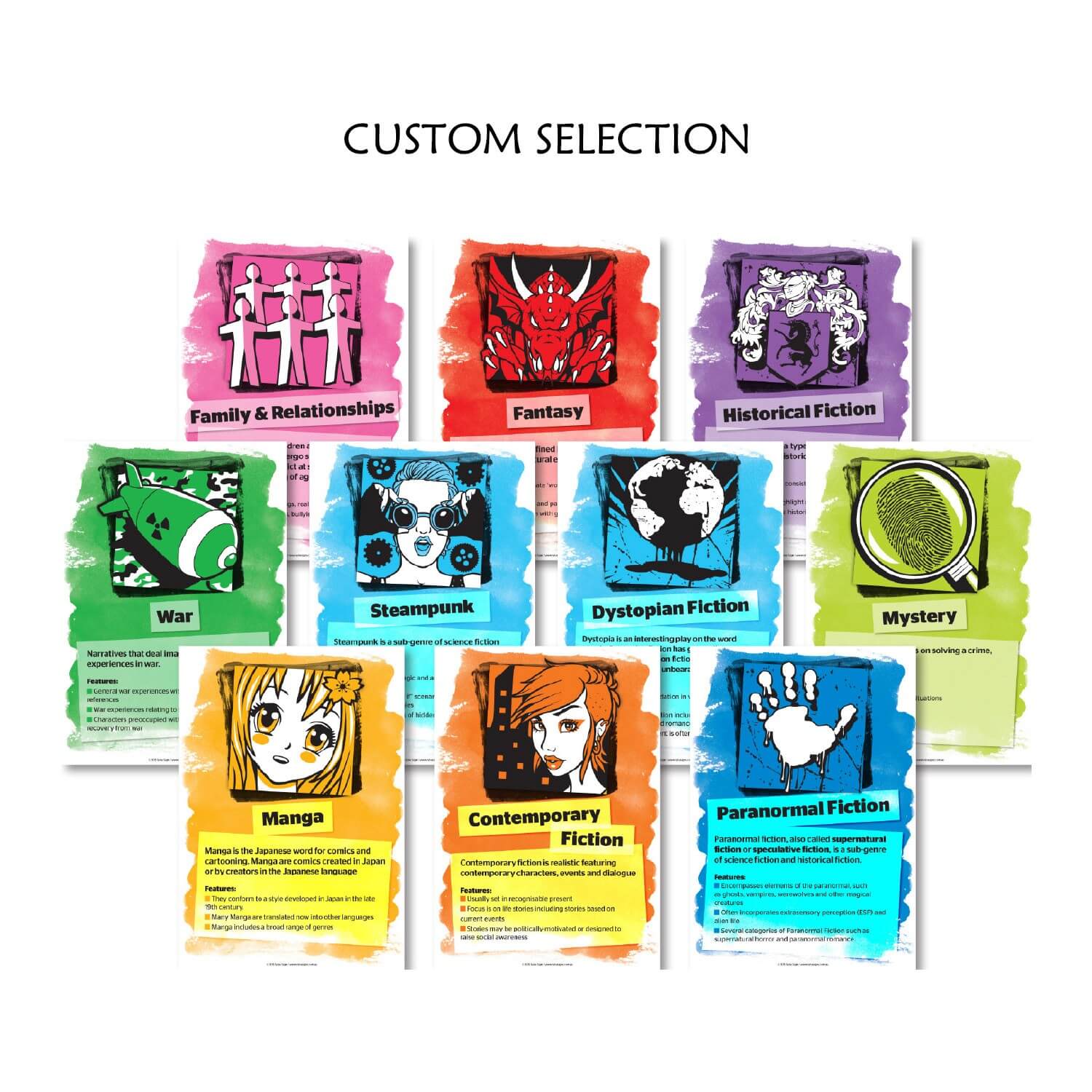 Senior Genre Defined Posters A2 (Custom Selection)