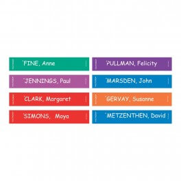 Author Shelf Label Senior Set
