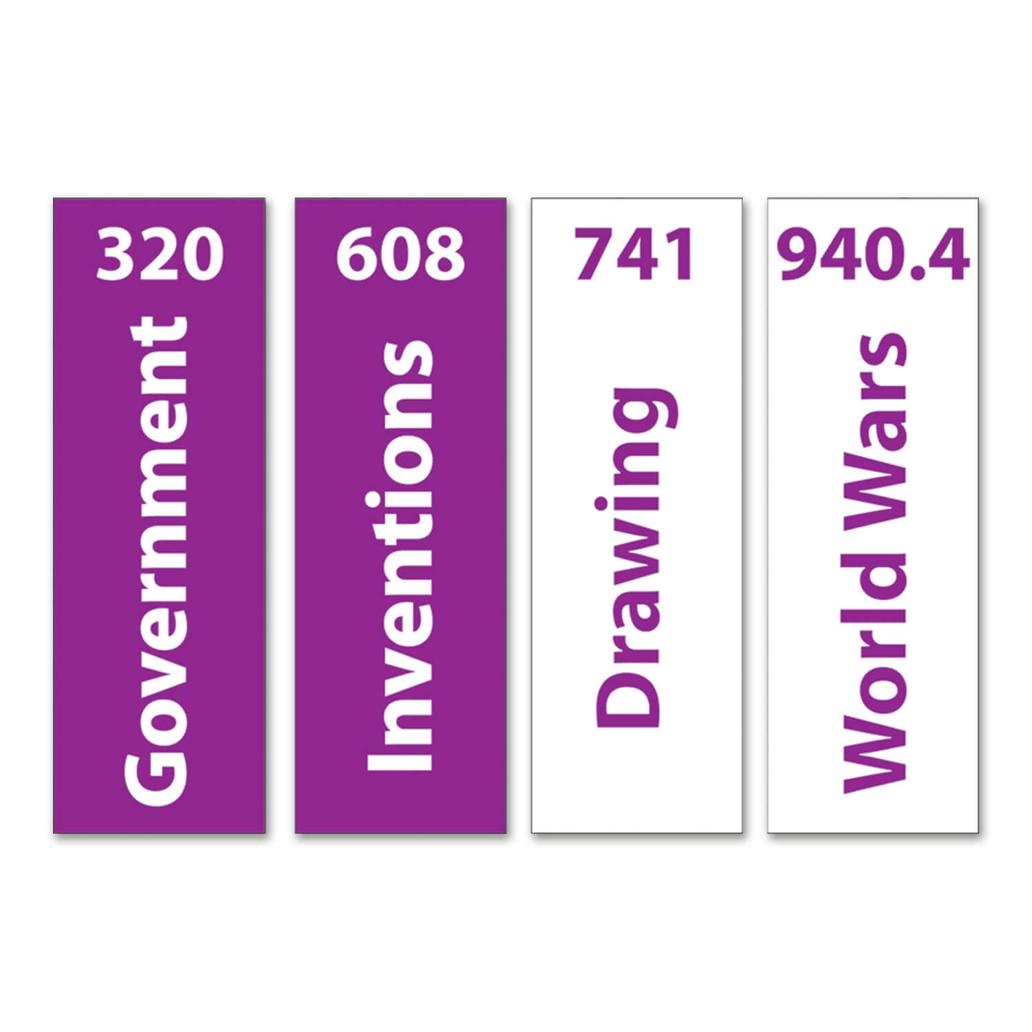 Expanded Non Fiction Vinyl Signs Set 2