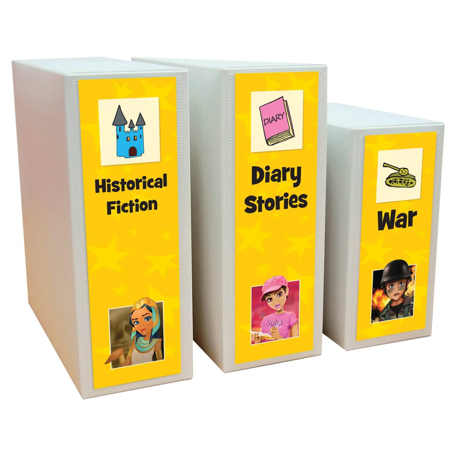 Junior Genre Shelf Divider Signs