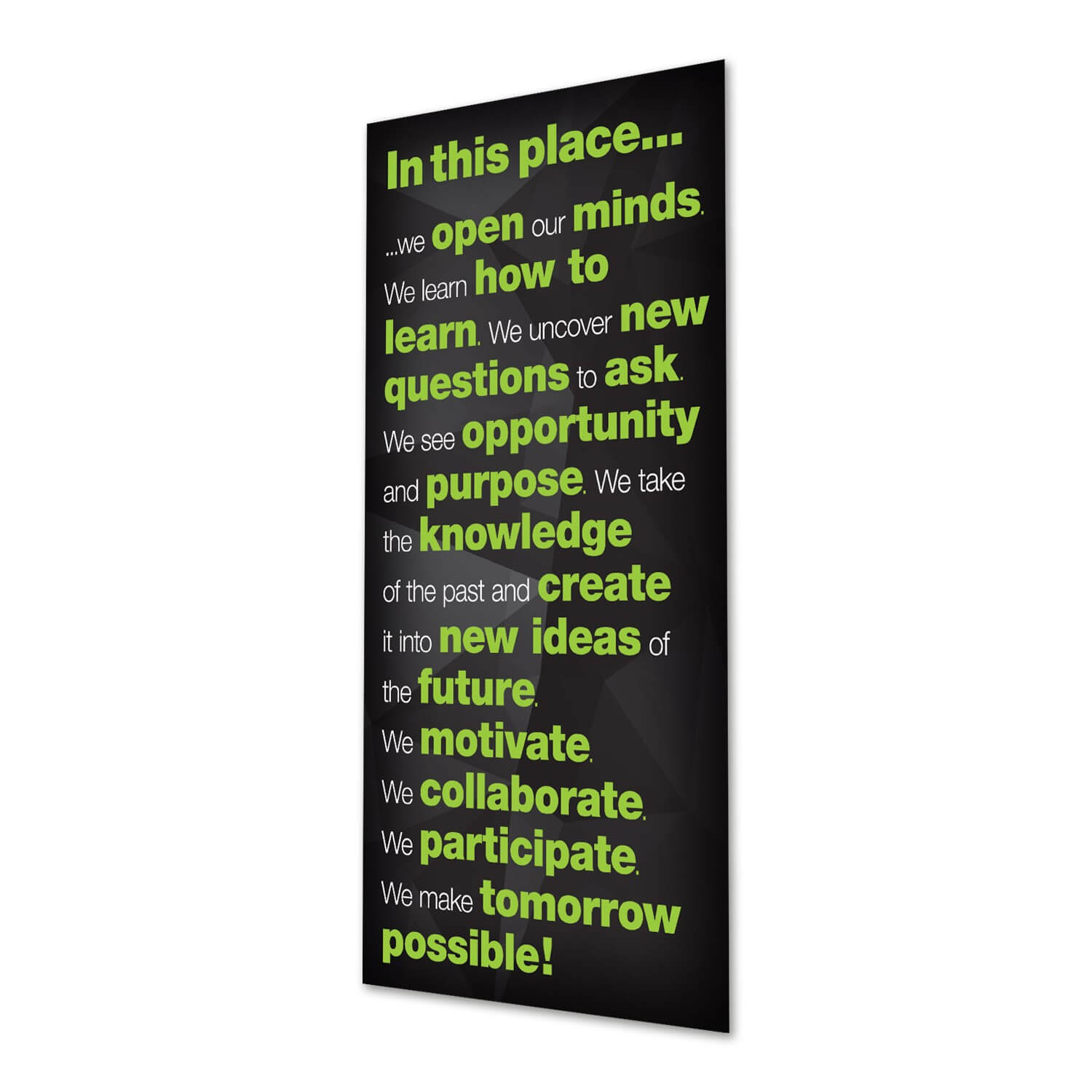In This Place Indoor Banner
