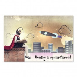 Reading is My Secret Power Wall Mural