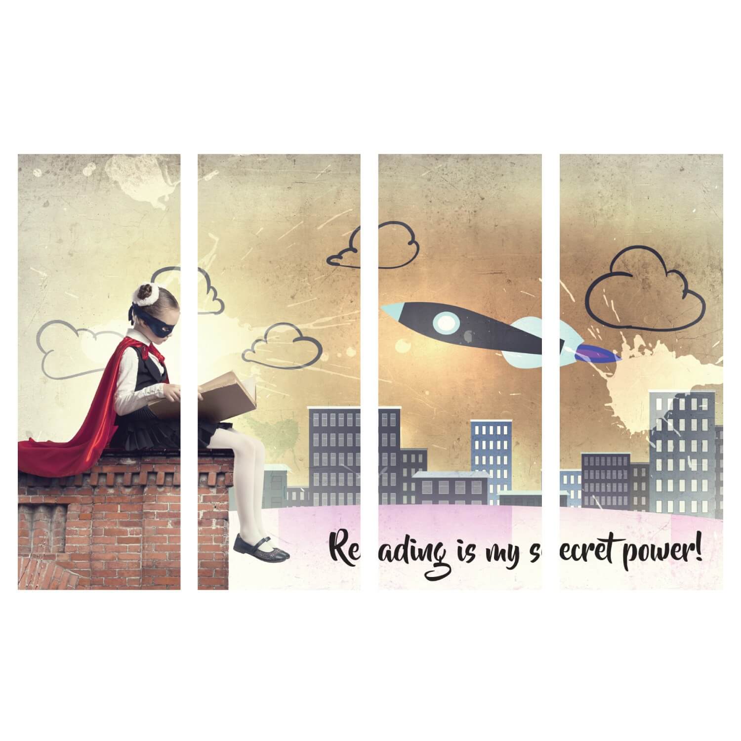 Reading is My Secret Power Wall Mural