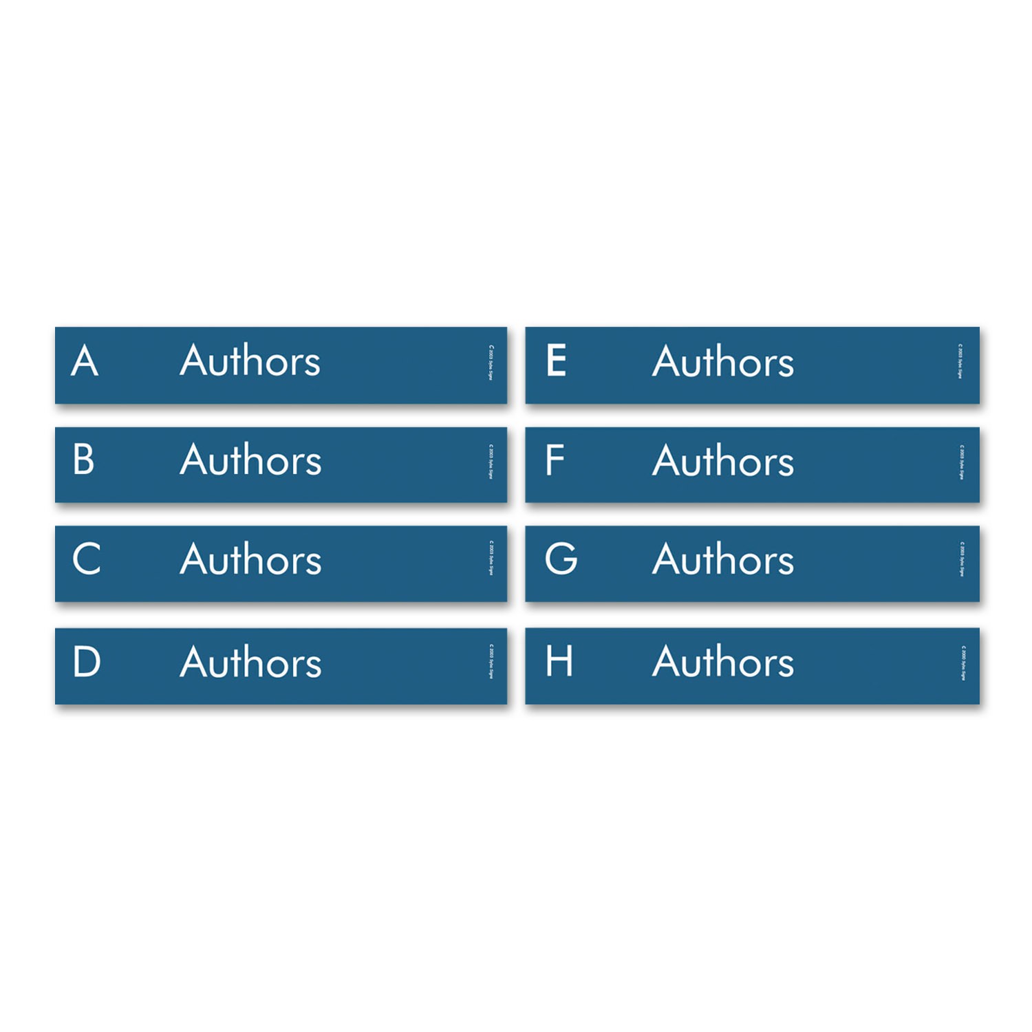 Single Colour Fiction Label Set