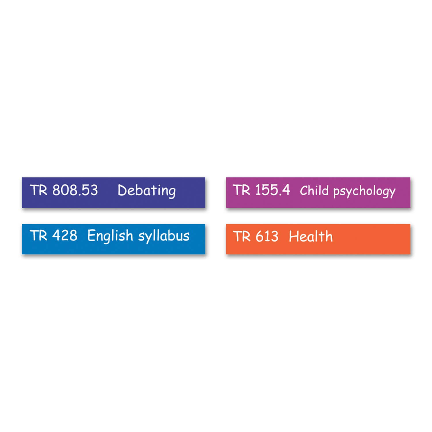 Teacher Reference Shelf Labels