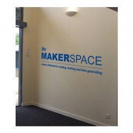 The Makerspace Vinyl Lettering