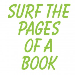 Surf The Pages Vinyl Lettering (Large)
