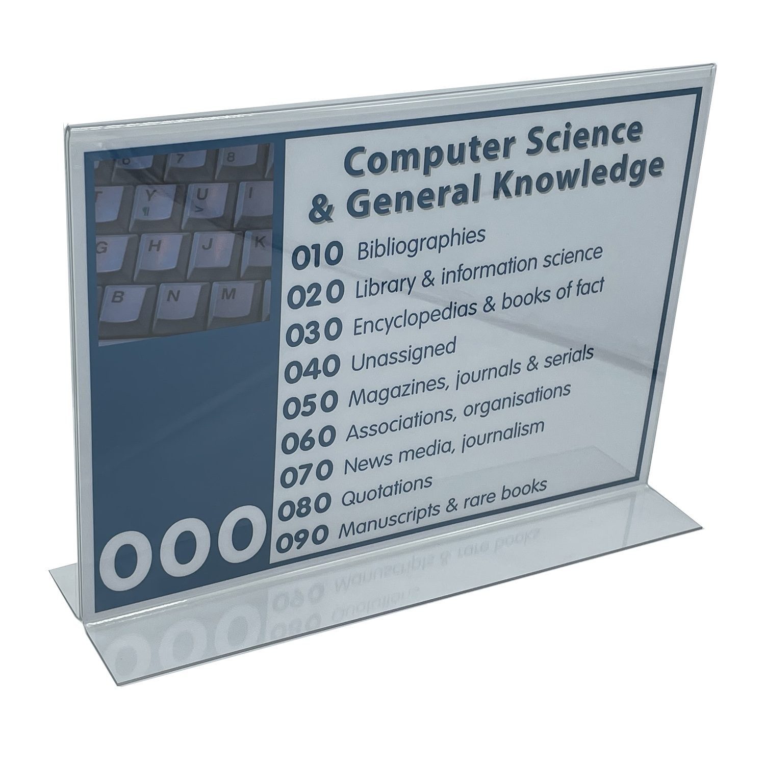 Acrylic Freestanding Display (Landscape)