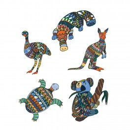 Australian Animals Wall Graphic (5-pack)