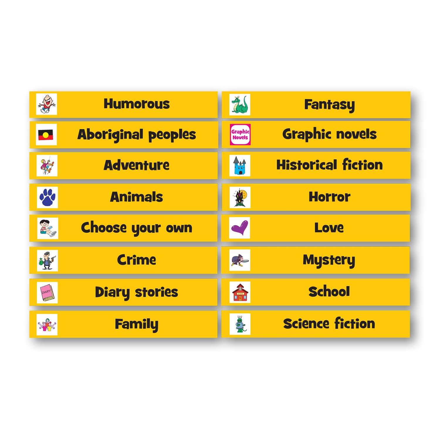 Choosing Your Genre Indoor Banner 720mm x 1440mm & Hanging