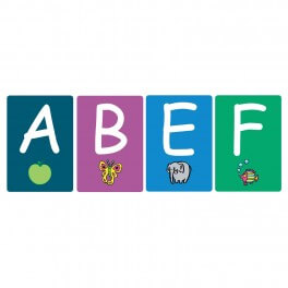 Printed Book Bin Alphabet Stickers - Comic Sans (Junior Portrait)