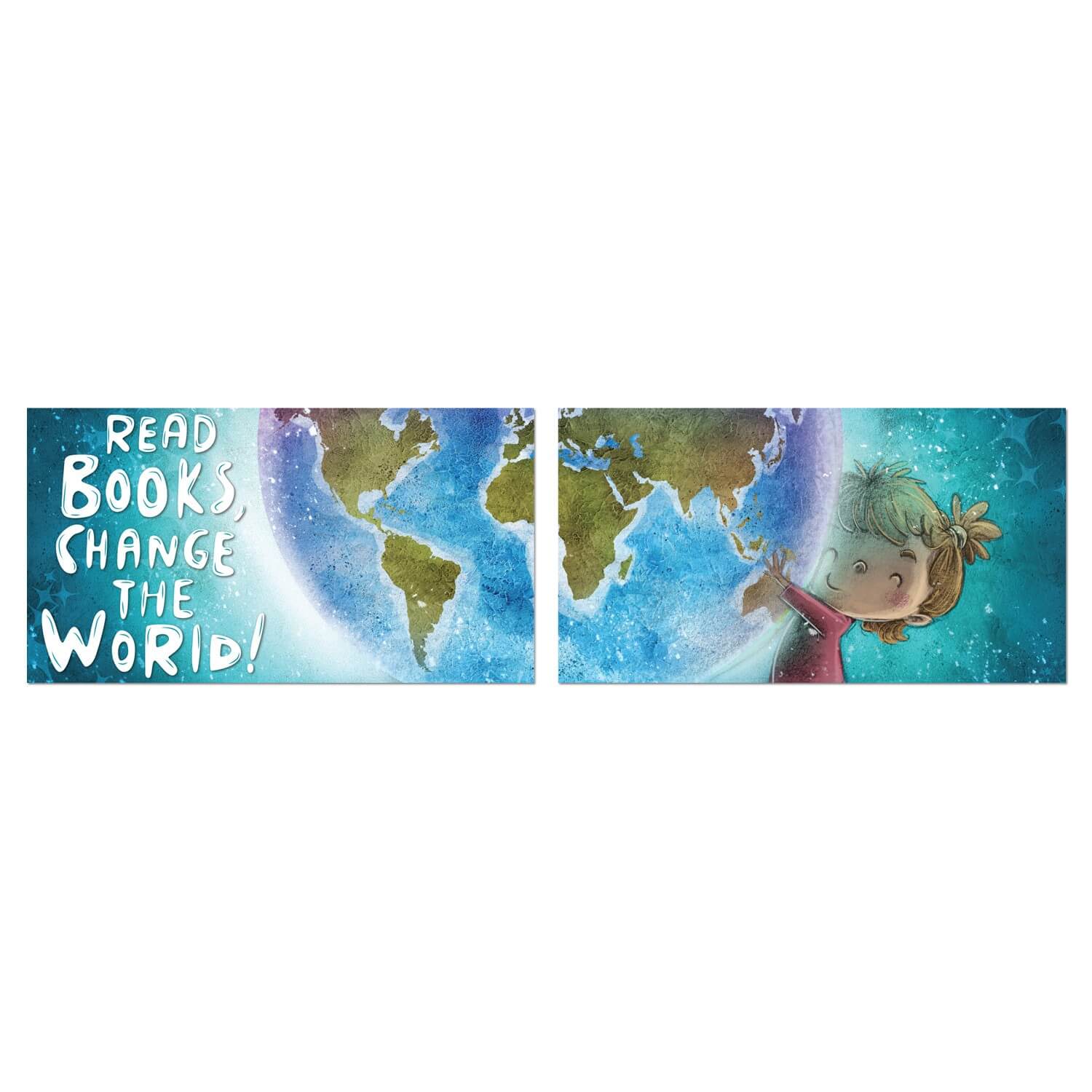 Change the World Wall Graphic Mural (Removable)