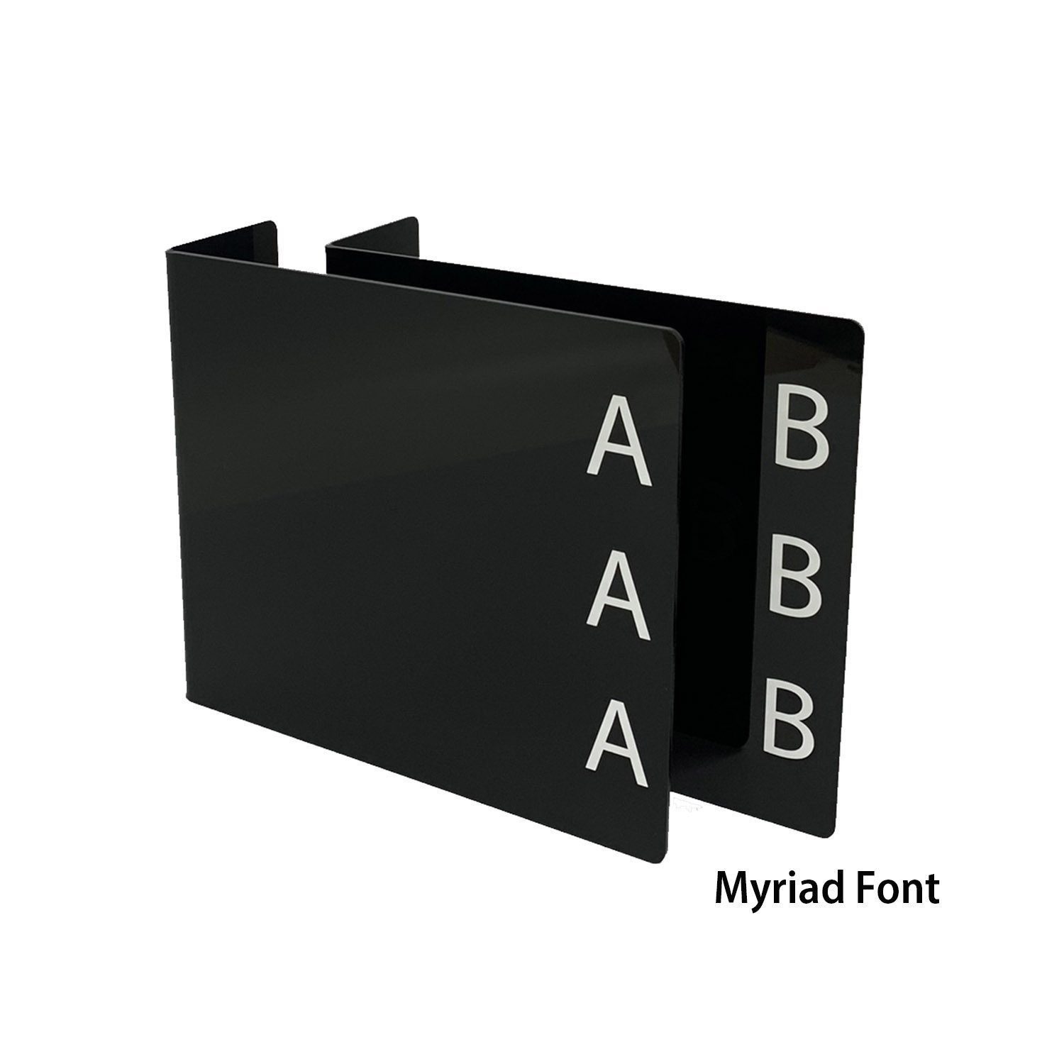 Mini Fiction Acrylic Collection Divider Starter Pack (Black Divider)