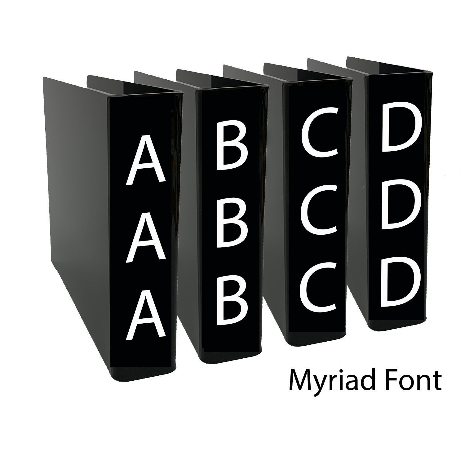 Slimline Shelf Divider Pack Fiction (Black Divider)