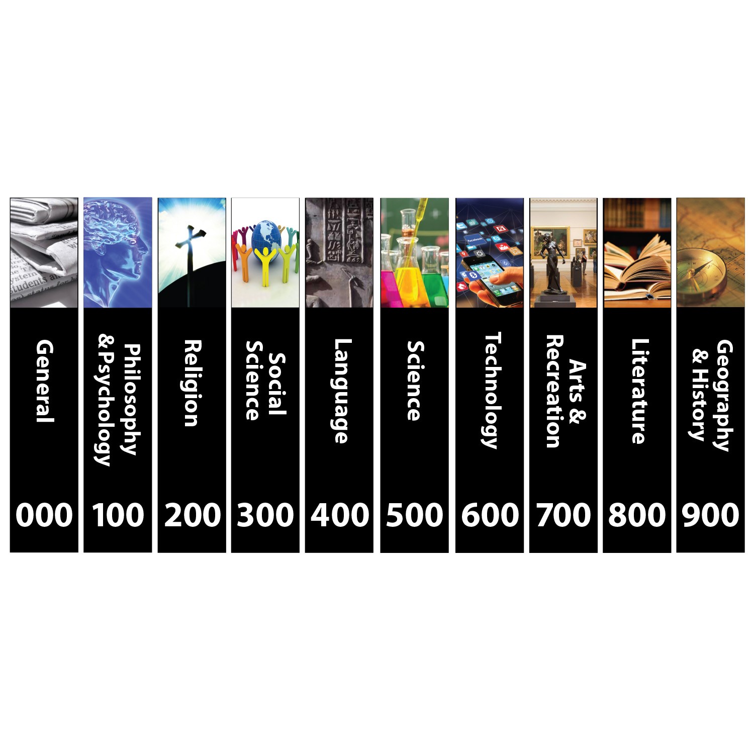 Senior Basic Non Fiction Slim Sticky Back Signs Design 6