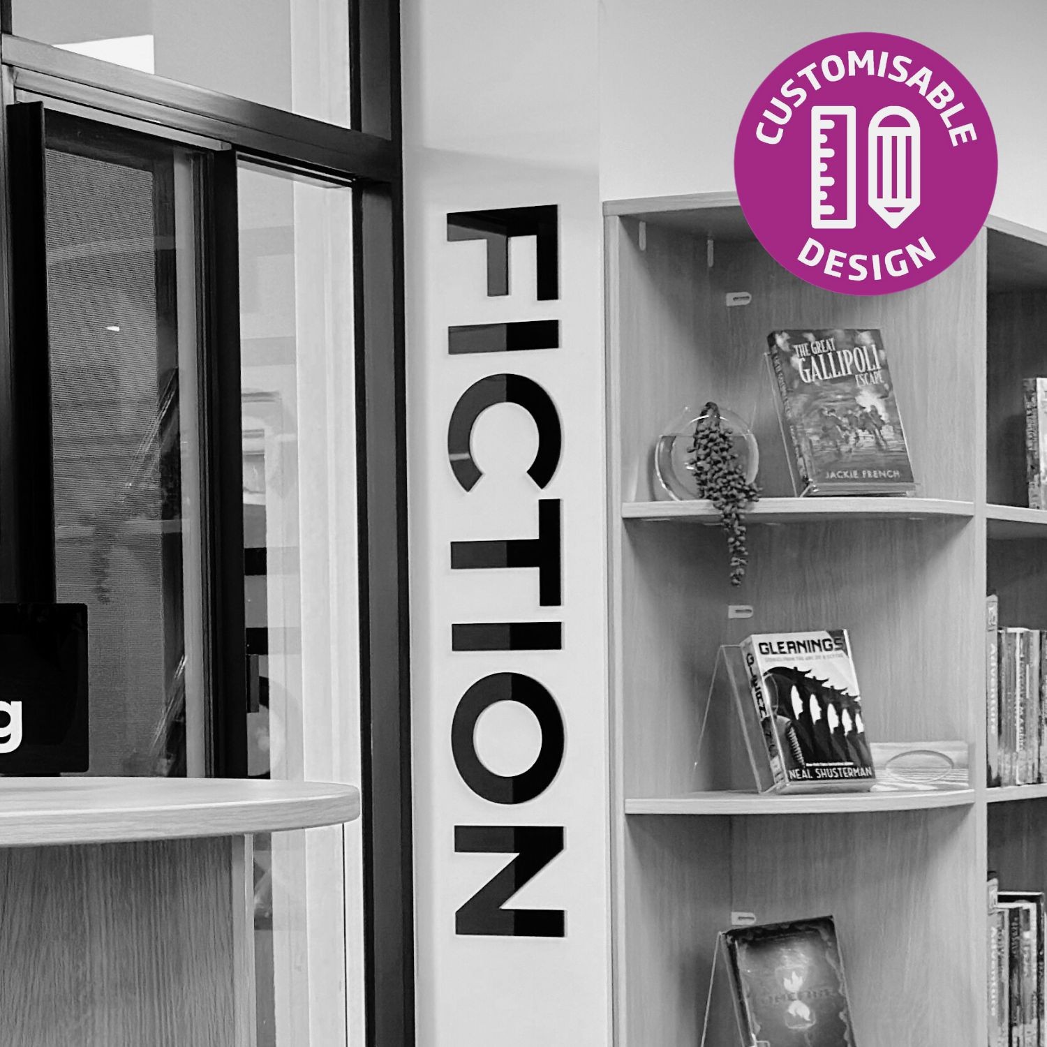 Custom 100mm (h) 3D Perspex Lettering (Adhesive)