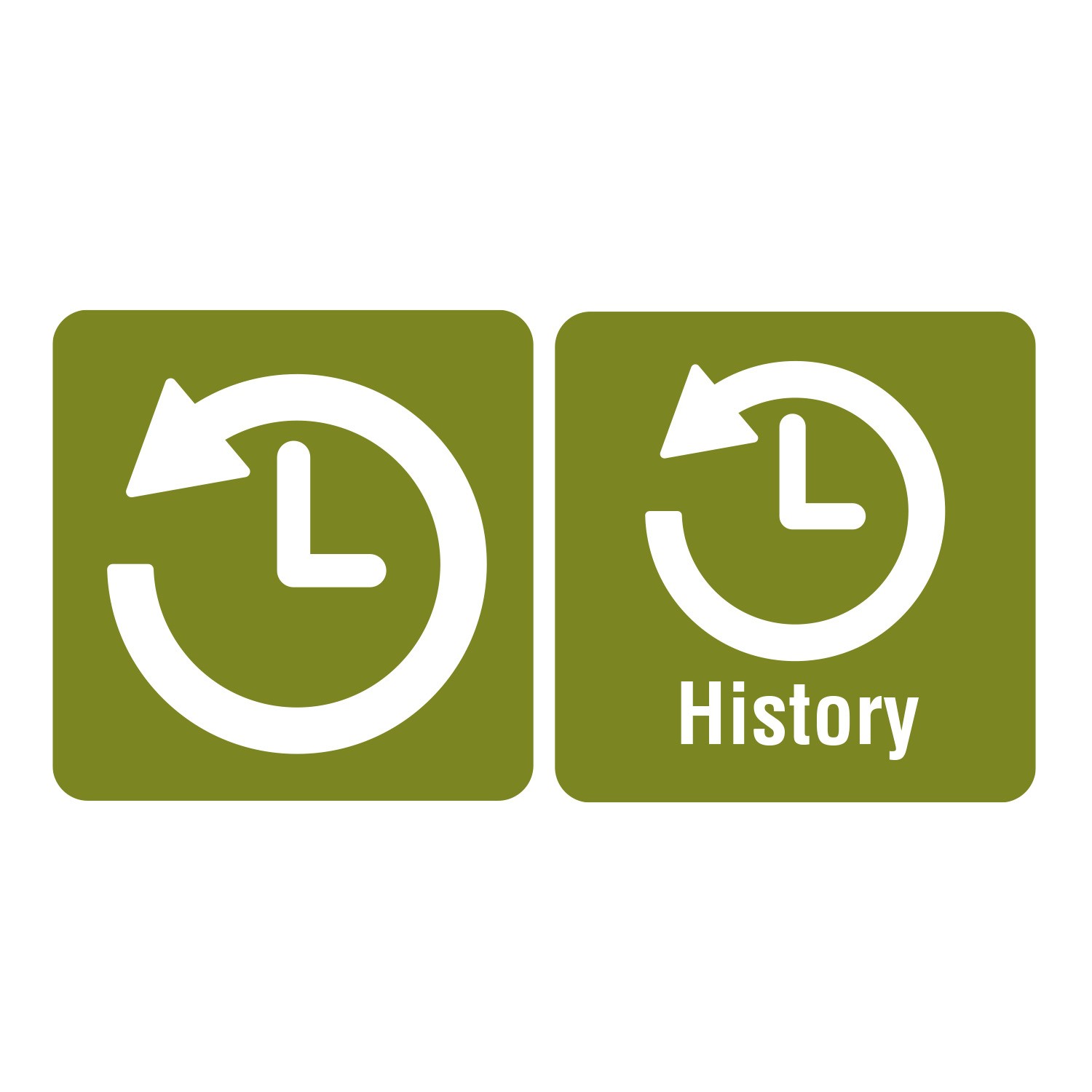 100 Icon History Spine Labels