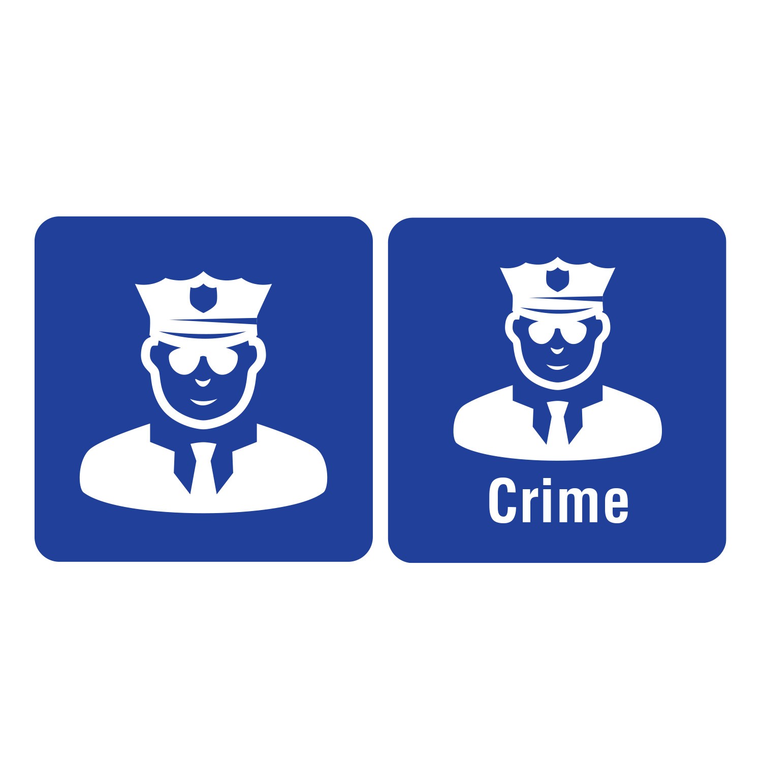 100 Icon Crime Spine Labels