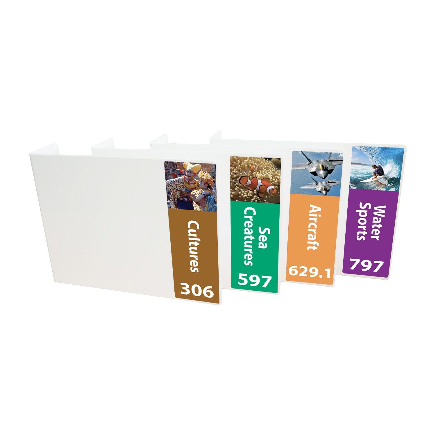 Senior Expanded Non Fiction Acrylic Collection Divider Pack Set 3 (single-sided)
