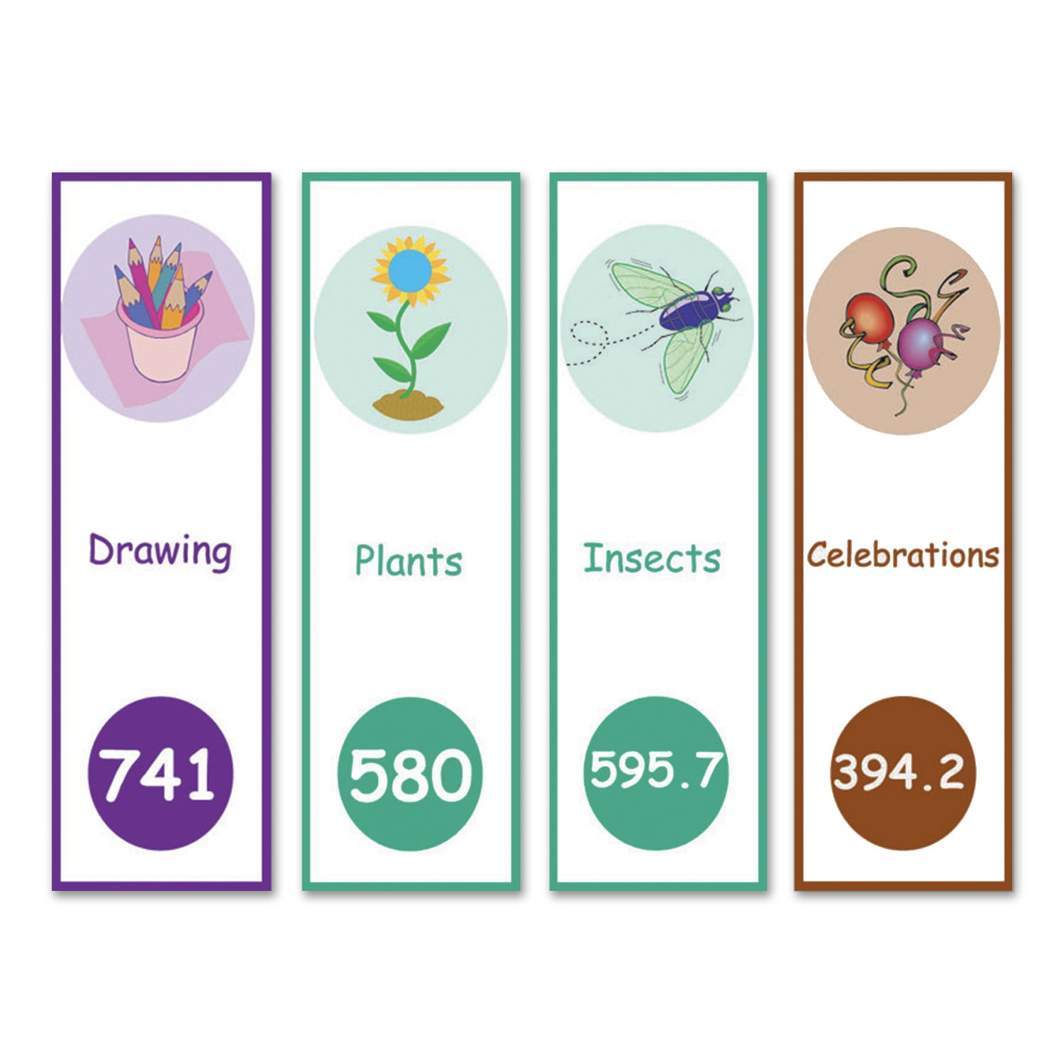 Expanded Non Fiction Shelf Divider Signs Set 2