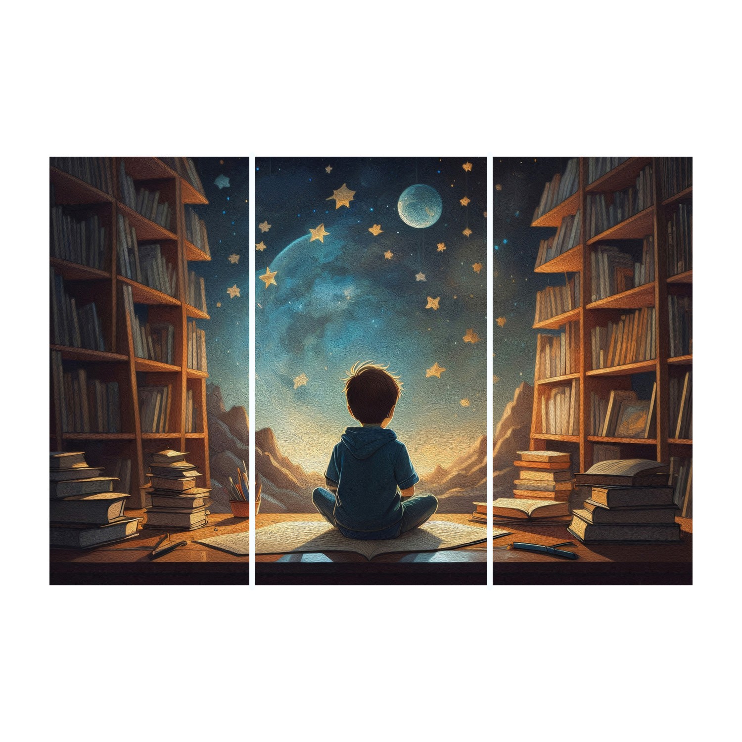 Starry Night Custom Wall Graphic Mural