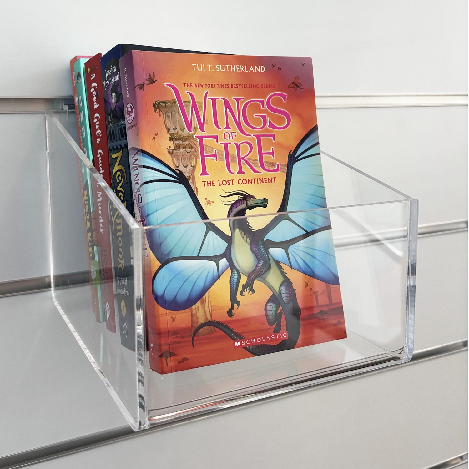Slatwall Acrylic Book Boxes