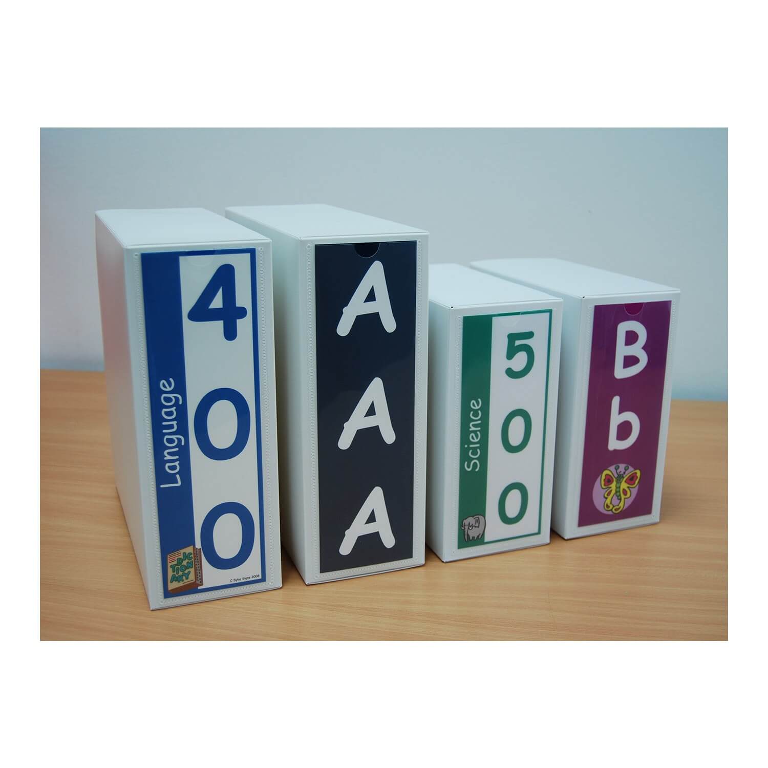 Expanded Non Fiction Shelf Divider Signs Set 4