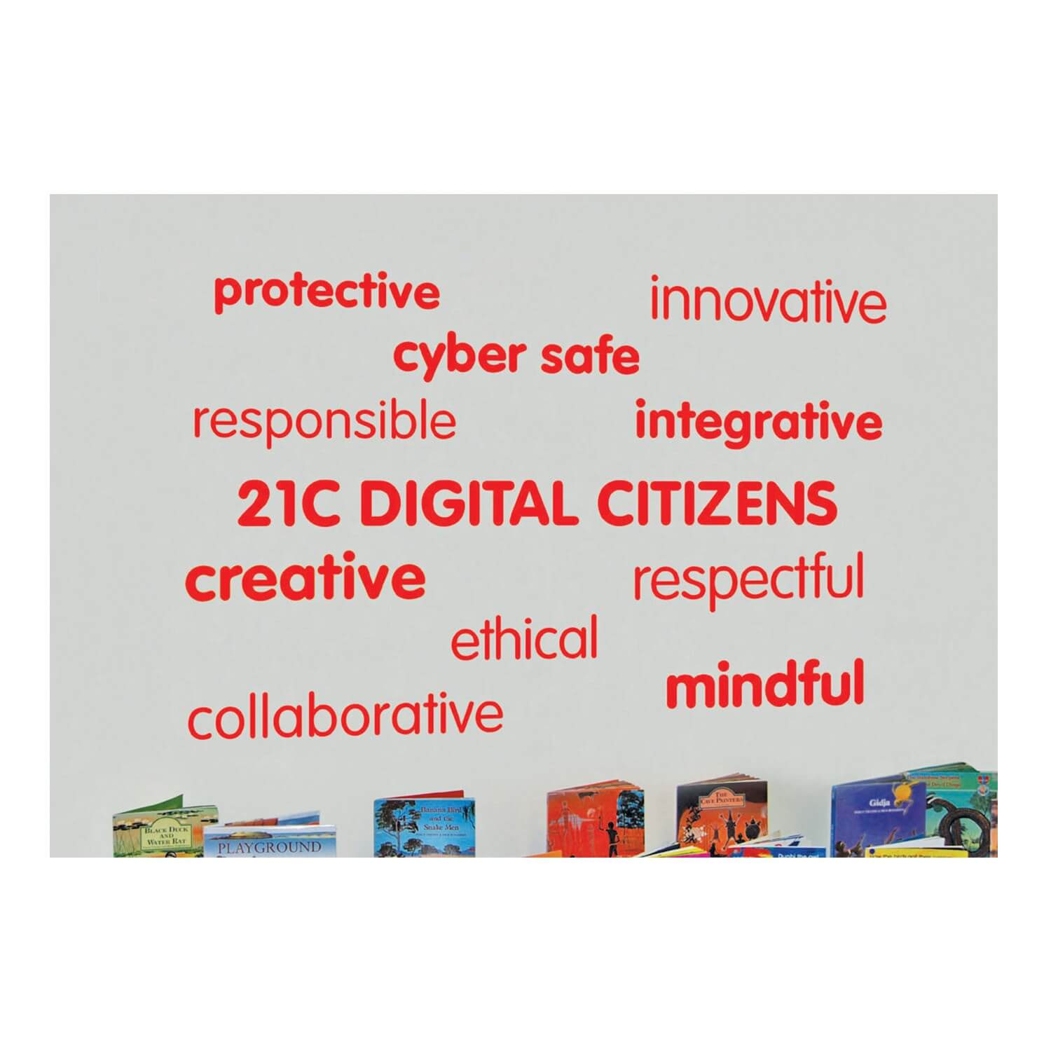 Digital Citizens Word Wall Vinyl Lettering