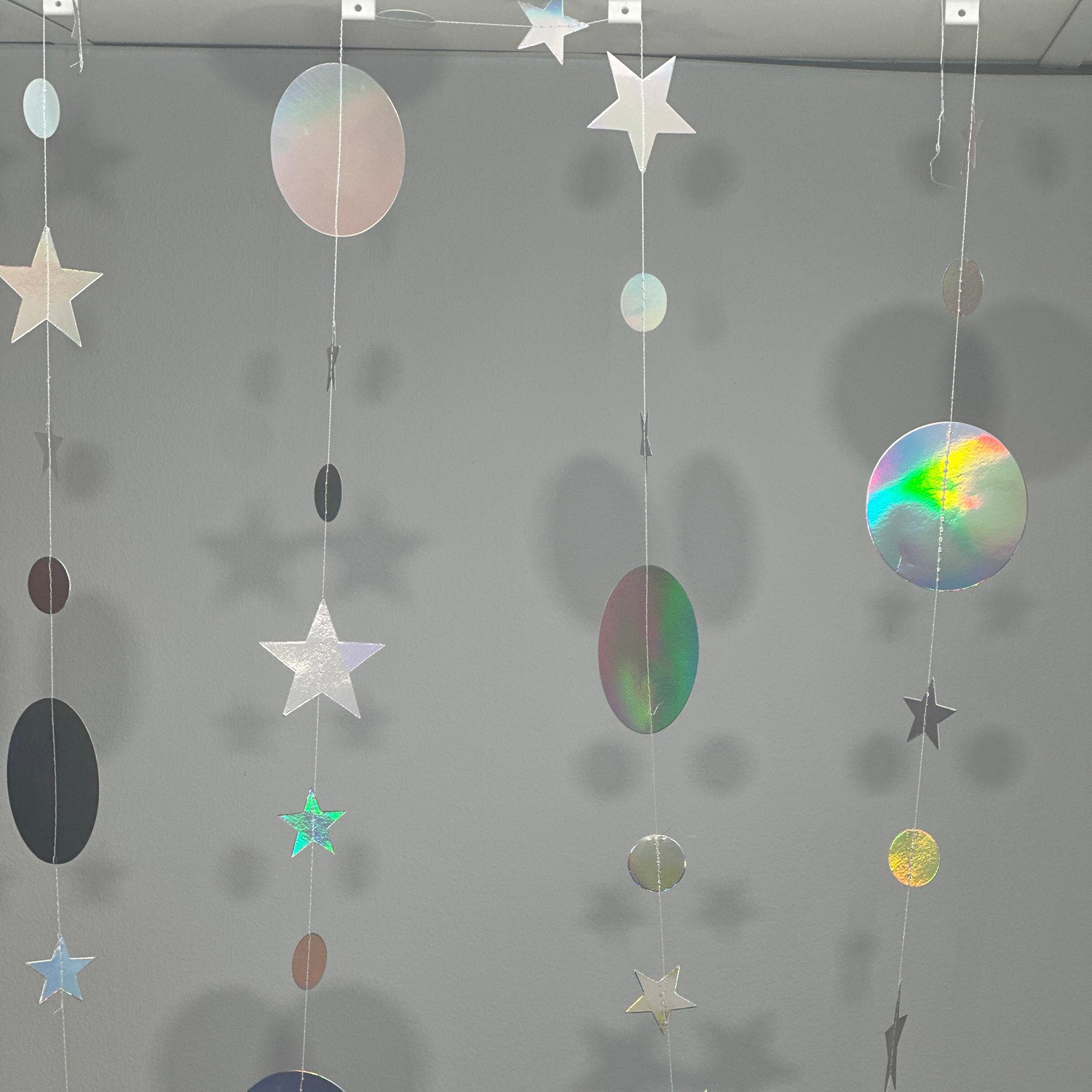 Stars and Circles Garland (Pack of Three) (Single Colour)