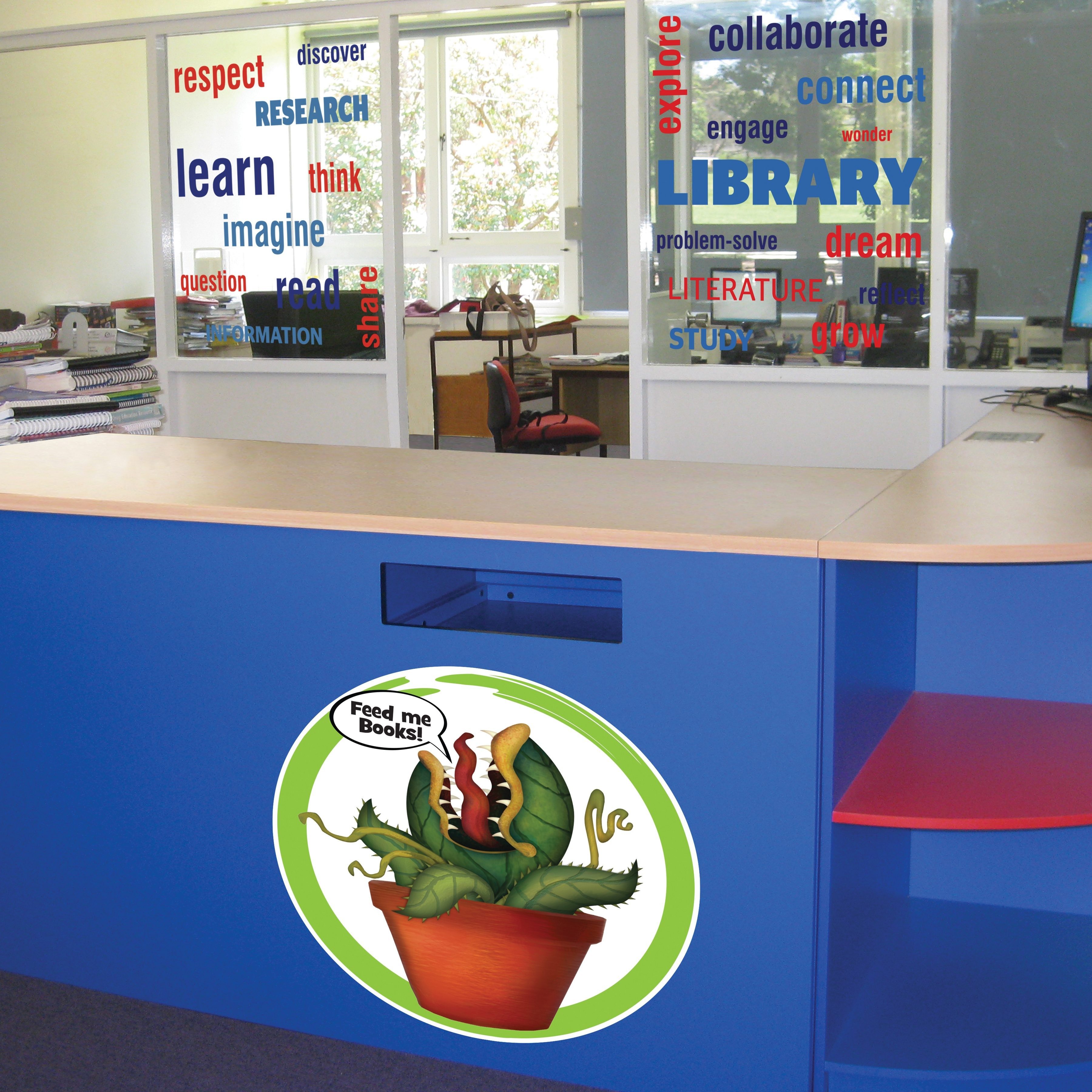 Returns - Feed Me Wall Graphic Circle