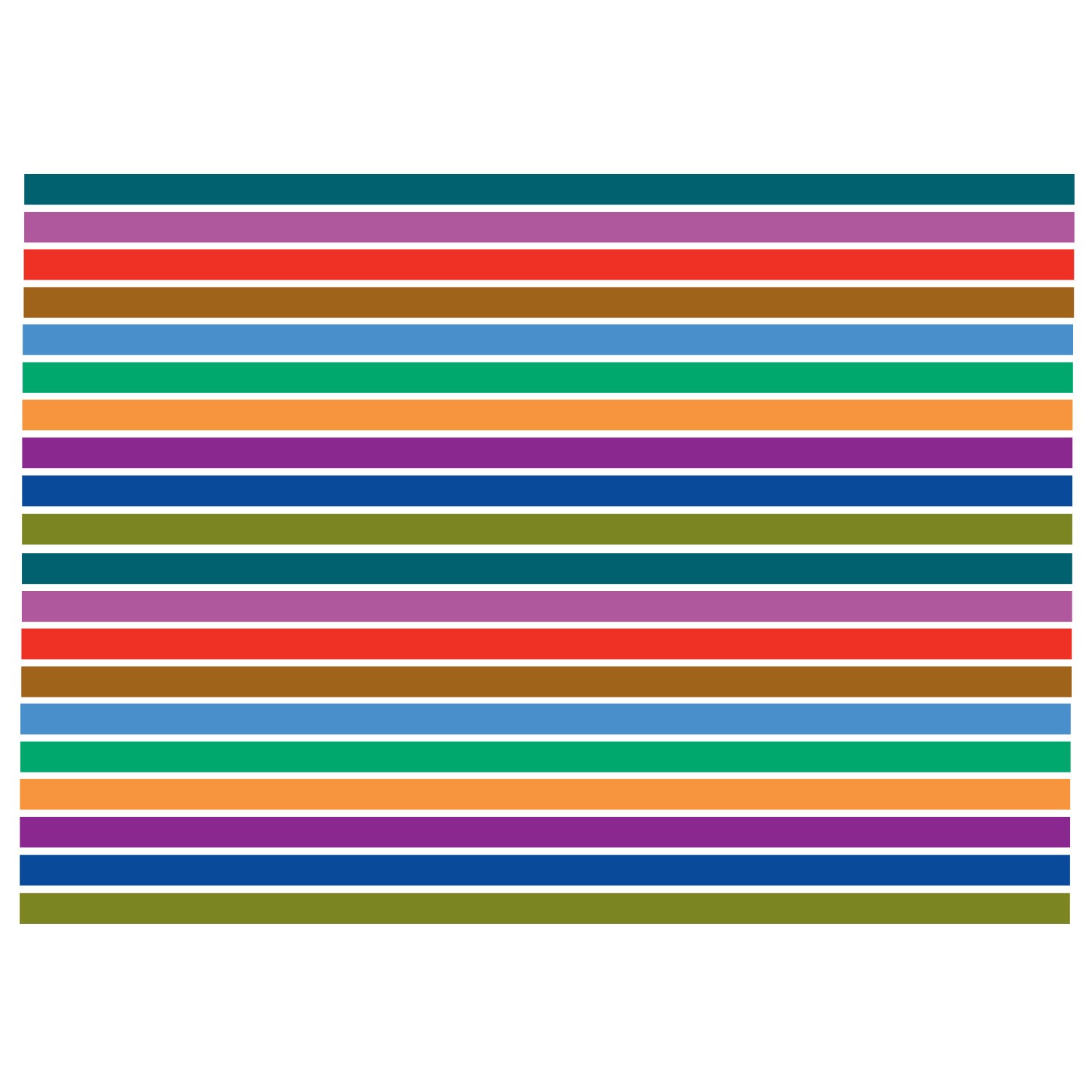 Colour Coded Shelf Label Strips 26mm
