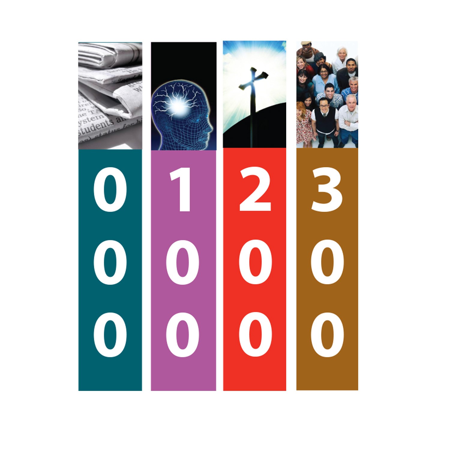 Junior Non Fiction Slim Sticky Back Signs