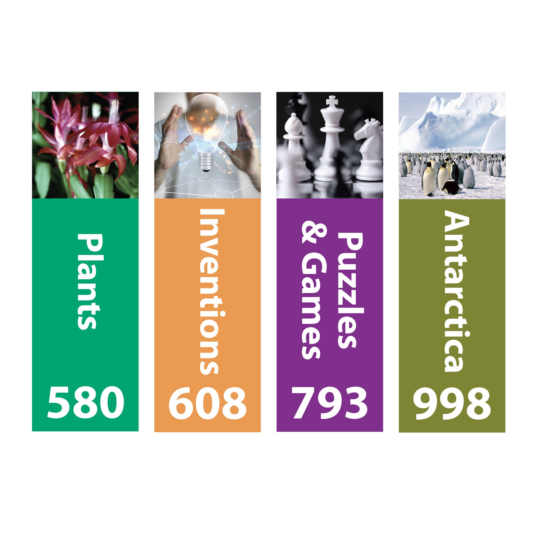 Senior Expanded Non Fiction Sticky Back Signs Set 2 Design 5