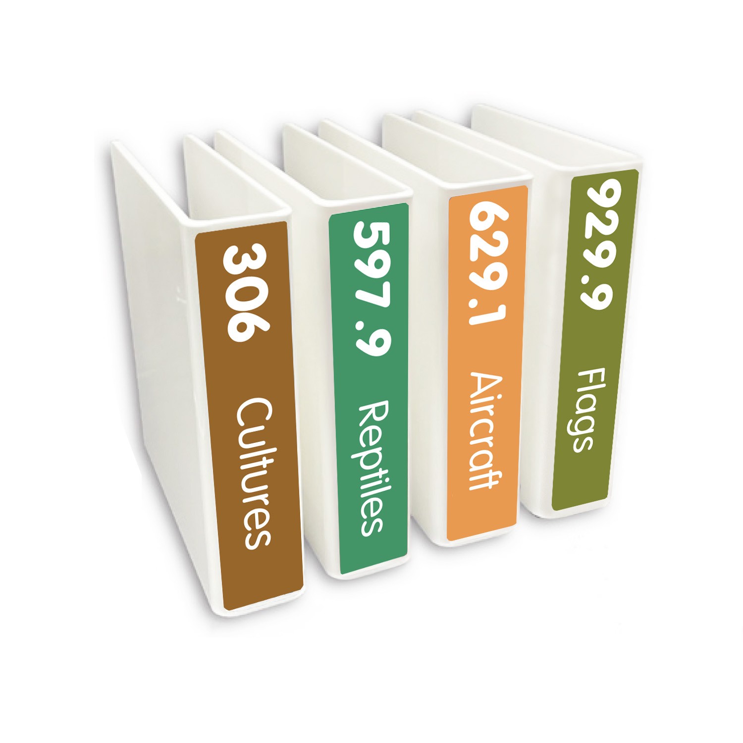 Expanded Non Fiction Slimline Divider Pack Set 3 250mm x 250mm (Text only)