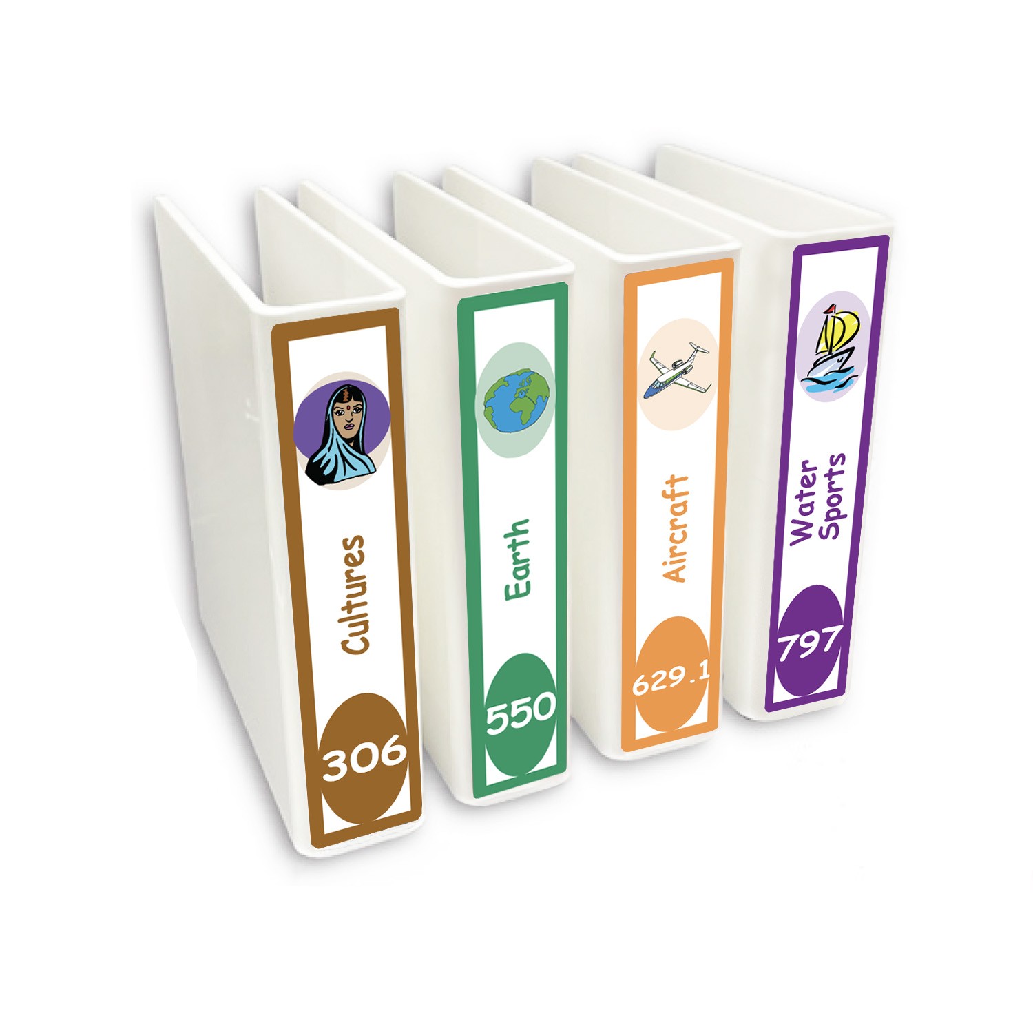 Expanded Non Fiction Slimline Divider Pack Set 3 250mm x 250mm