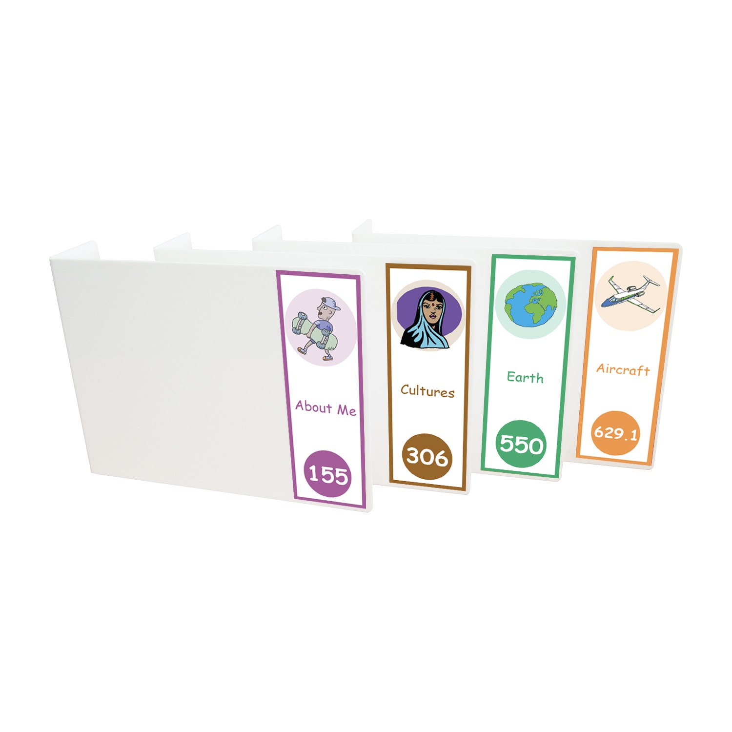 Expanded Non Fiction Acrylic Collection Divider Pack Set 3 (single-sided)