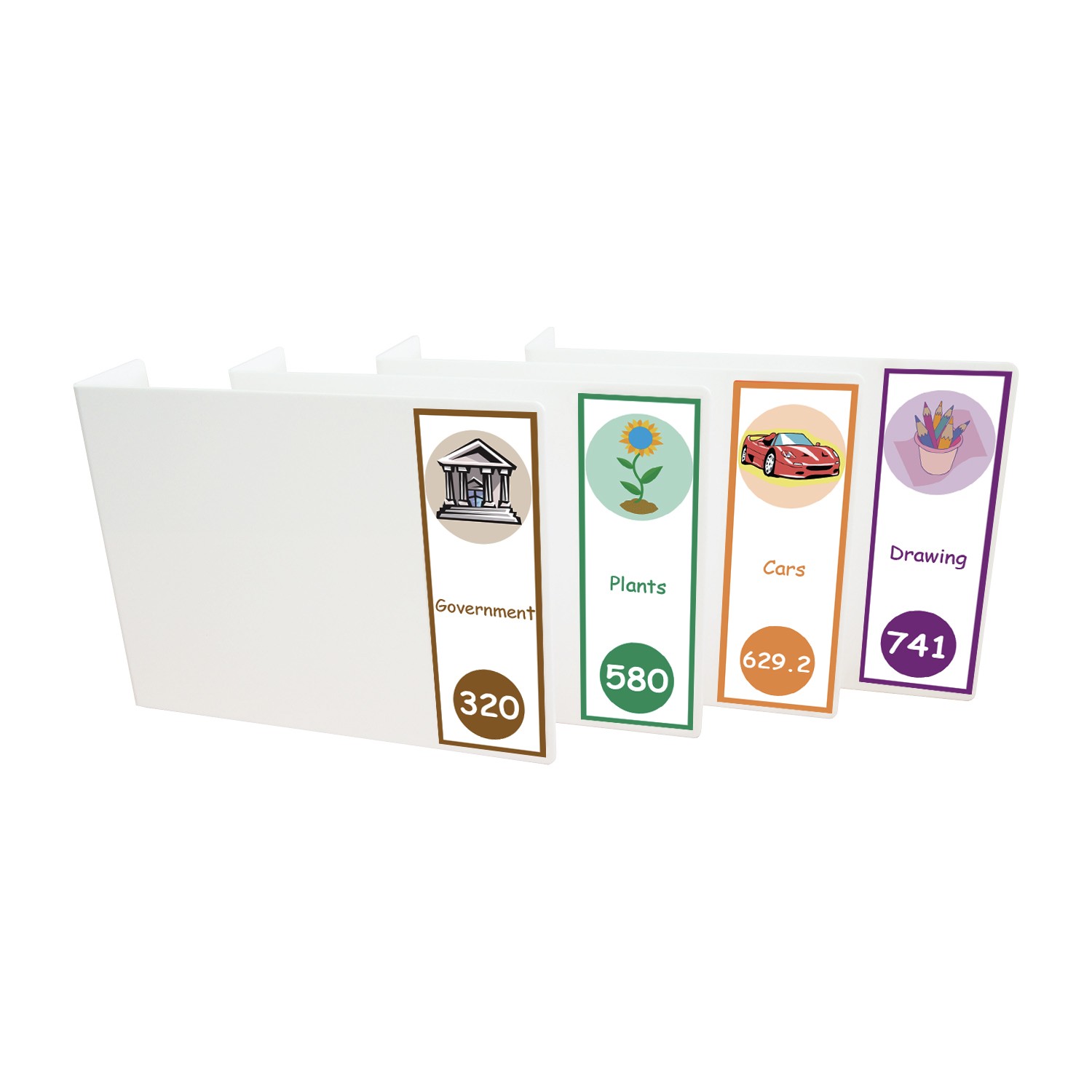 Expanded Non Fiction Acrylic Collection Divider Pack Set 2 (double-sided)