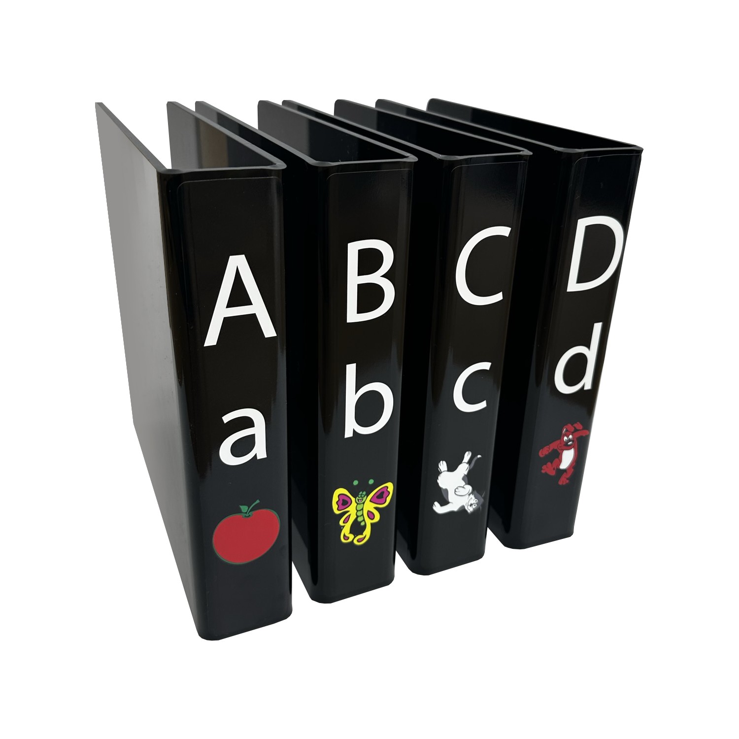 Junior Fiction Slimline Divider Starter Pack 250mm (d) x 250mm (h) (Black)
