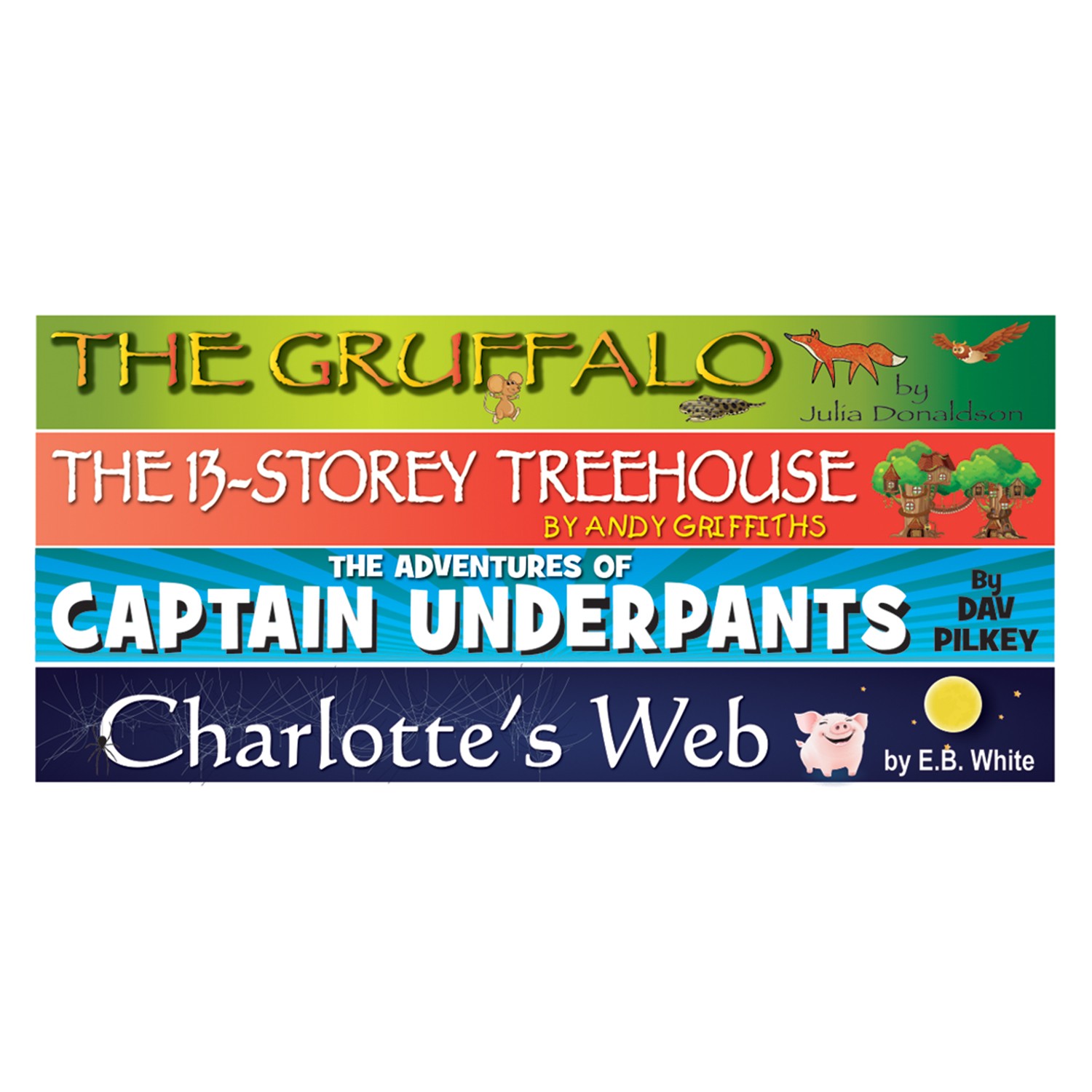Book Spine Wall Graphics Set 3