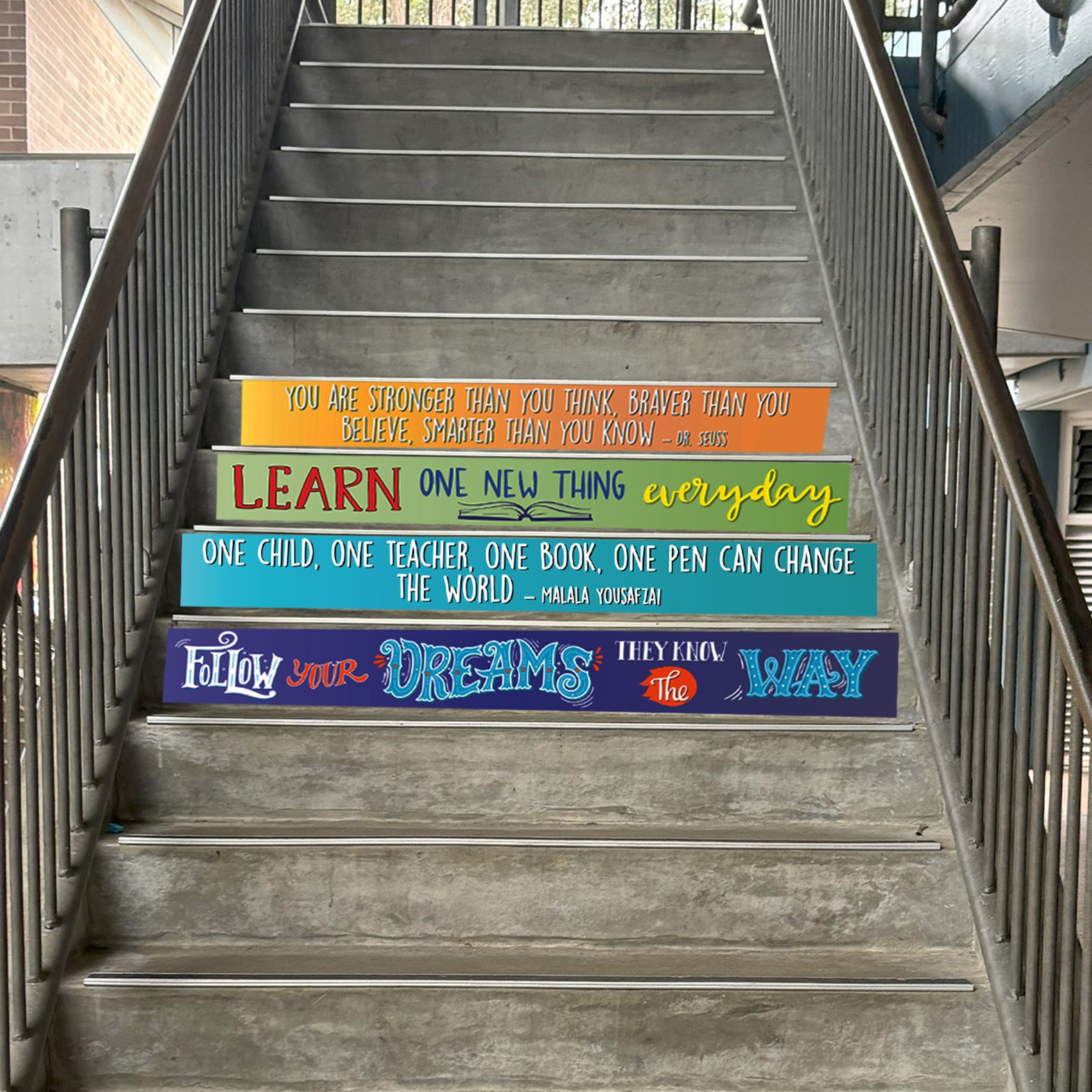 Stair Graphic (Quotes) Set 2 - 2000 x 145mm