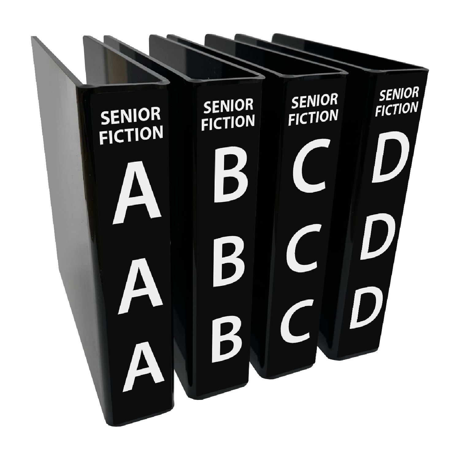 Senior Fiction (Title) Slimline Divider Starter Pack 250mm (Black)