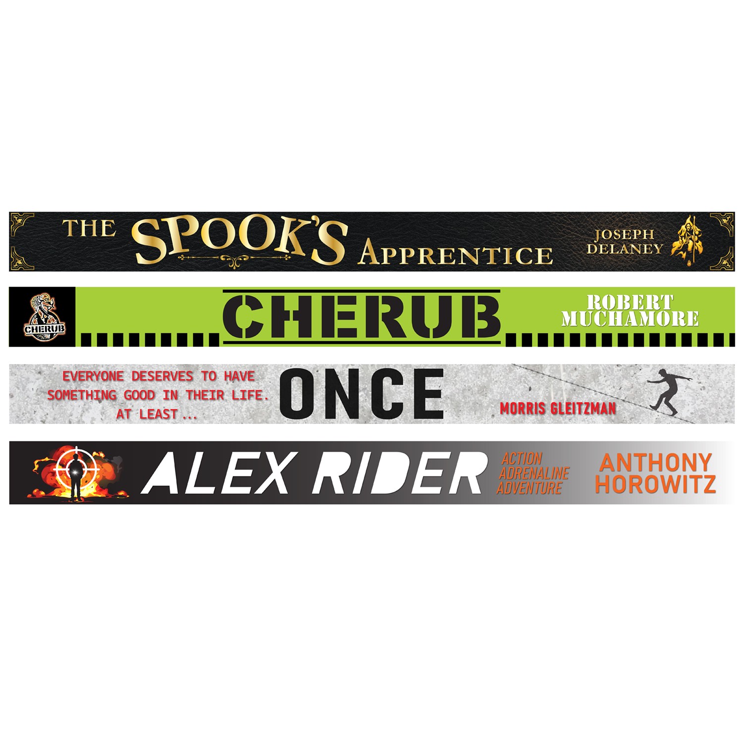 Book Spine Wall Graphics Set 4 (Senior)